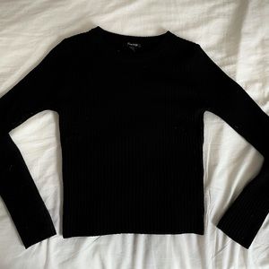 Cropped Black Sweater